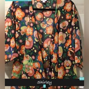 NWT LuLaRoe Shirley Cardigan or Cover Up M